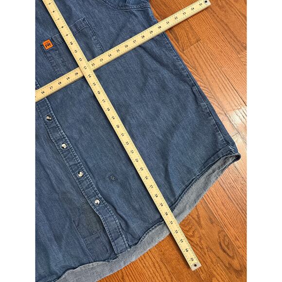 Wrangler FR Riggs Workwear 2XT- Men's Long Sleeve Button Up - Picture 7 of 7
